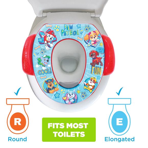 Nickelodeon PAW Patrol "Let's Have Fun" Soft Potty Seat with Potty Hook - Picture 4 of 6